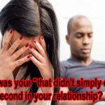 What was your “that didn’t simply occur” second in your relationship?