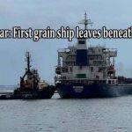 Ukraine war: First grain ship leaves beneath Russia deal