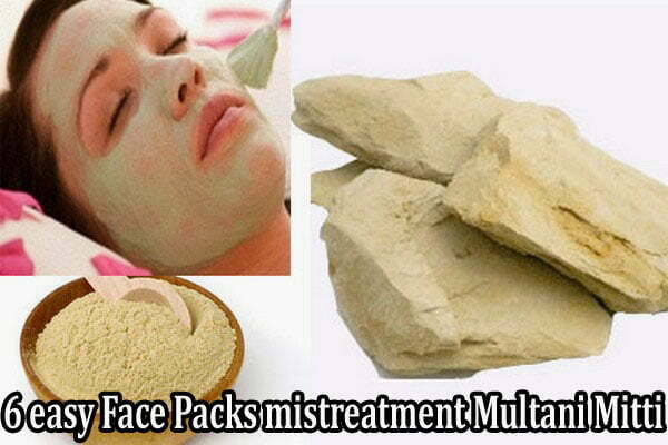 6 easy Face Packs mistreatment Multani Mitti