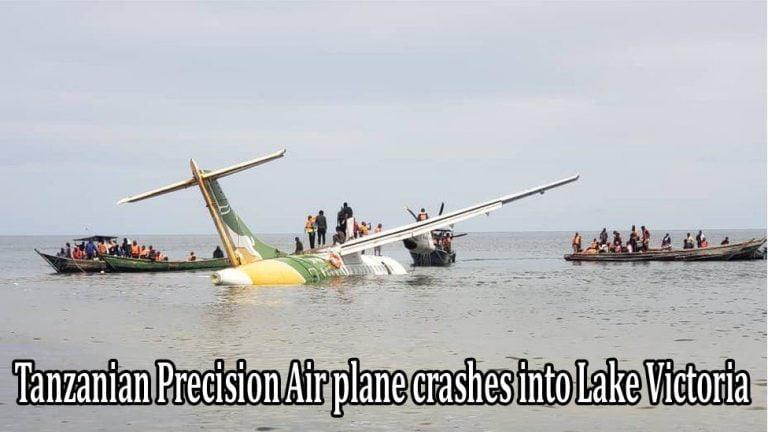 Tanzanian exactitude Air plane crashes into Lake Victoria