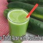 How to Treat Acne with Cucumber Juice