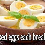 Is it okay to solely eat 2 cooked eggs each breakfast?