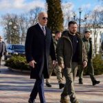 Biden walks through Ukraine capital ahead of war’s anniversary