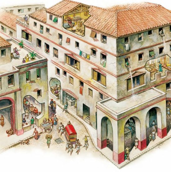 What did the average ancient Roman apartment look like?