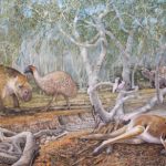 What interesting megafauna did Australia once have?