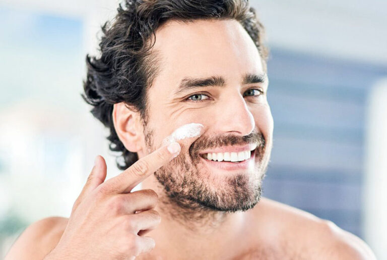 What's a good skin care routine for men over 40?