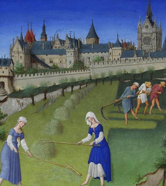 What did noblemen do in the Middle Ages all day if they did not work?