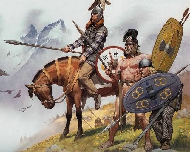 Did Roman soldiers ever fight against Celtic warriors, as in Gaul and Britain?