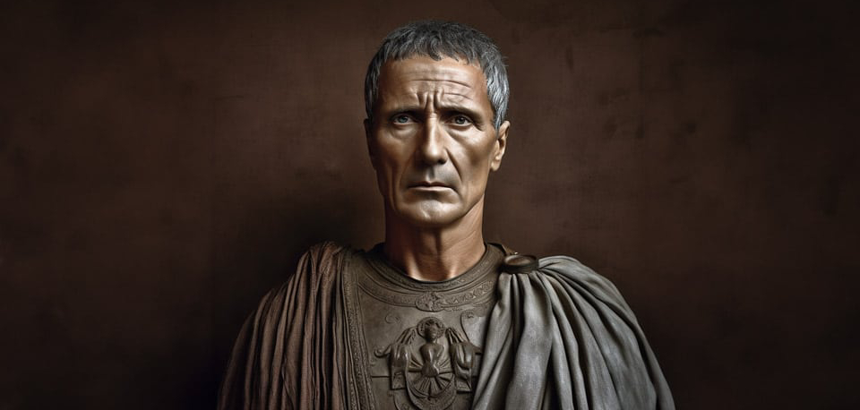 What were some of the challenges faced by Julius Caesar when he invaded Gaul and conquered it?