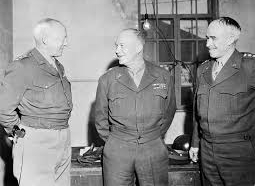 Did General Dwight D. Eisenhower win World War II on his own or under the leadership of General George S. Patton?