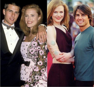 Why did Tom Cruise divorce all three of his wives when they were exactly 33 years old?