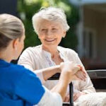 How can an aged person maintain good oral health?