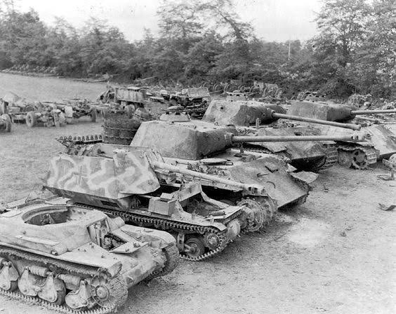 What happened to the surplus German military vehicles after World War II?