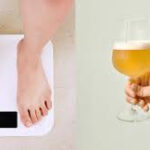 How much weight can be lost by cutting out beer and eating healthier for one month?